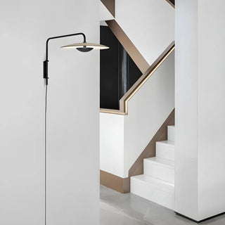 ZOWALA - Contemporary Swing Arm Umbrella Metal Black Wall Sconce Image - 8