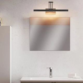 Adjustable Cylinder Black Metal Bathroom Vanity Light Zawala Image - 2