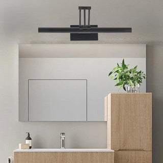 Adjustable Cylinder Black Metal Bathroom Vanity Light Zawala Image - 3
