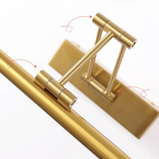 Gold Adjustable Cylinder Wall Mounted LED Vanity Light Zawala Image - 11