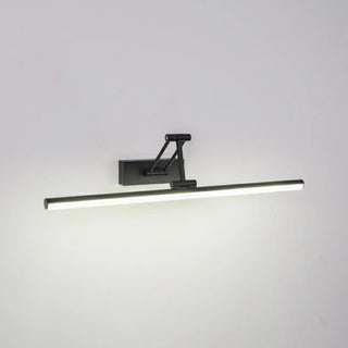 Sleek Adjustable Black Linear LED Mirror Vanity Light Zawala Image - 11