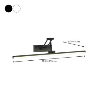 Sleek Adjustable Black Linear LED Mirror Vanity Light Zawala Image - 15