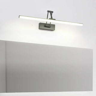 Sleek Adjustable Black Linear LED Mirror Vanity Light Zawala Image - 5