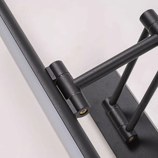 Sleek Adjustable Black Linear LED Mirror Vanity Light Zawala Image - 7