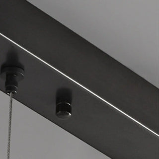 ZOWALA - Stylish Textured Rectangular LED Island Pendant Light Image - 11