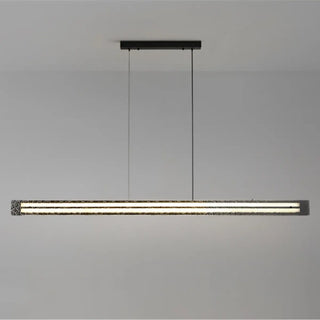 ZOWALA - Stylish Textured Rectangular LED Island Pendant Light Image - 5