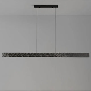 ZOWALA - Stylish Textured Rectangular LED Island Pendant Light Image - 6