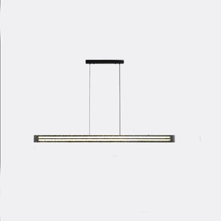 ZOWALA - Stylish Textured Rectangular LED Island Pendant Light Image - 7