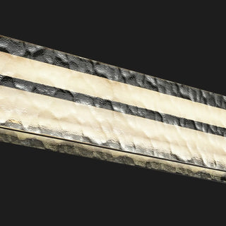 ZOWALA - Stylish Textured Rectangular LED Island Pendant Light Image - 8