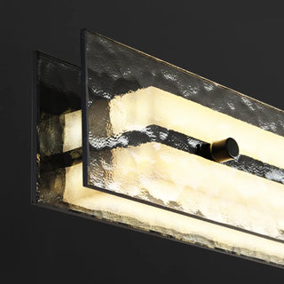 ZOWALA - Stylish Textured Rectangular LED Island Pendant Light Image - 9