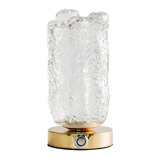 Rustic Glass Table Lamp for Cozy Ambiance Lighting Zawala Image - 14