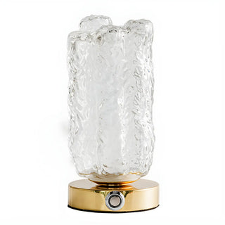 Rustic Glass Table Lamp for Cozy Ambiance Lighting Zawala Image - 15