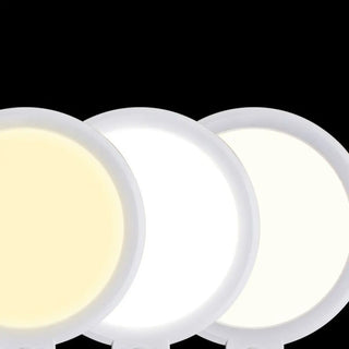 Modern Touch Control White Round Metal LED Floor Lamp Zawala Image - 4