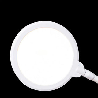 Modern Touch Control White Round Metal LED Floor Lamp Zawala Image - 5
