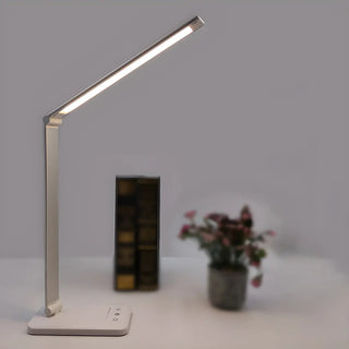 Stylish Silver Modern LED Table Lamp with Touch Switch Zawala Image - 3