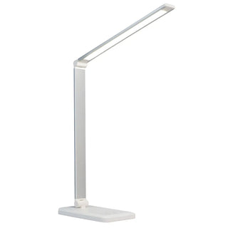 Stylish Silver Modern LED Table Lamp with Touch Switch Zawala Image - 6