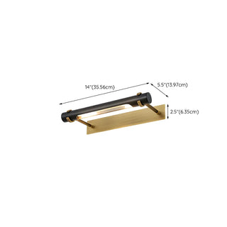ZOWALA - Traditional Black Copper Tubular LED Vanity Light Image - 12