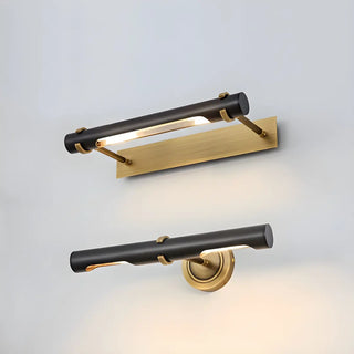 ZOWALA - Traditional Black Copper Tubular LED Vanity Light Image - 3