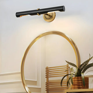 ZOWALA - Traditional Black Copper Tubular LED Vanity Light Image - 7