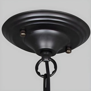 ZOWALA - Traditional Black Iron Candelabra Chandelier Image - 5