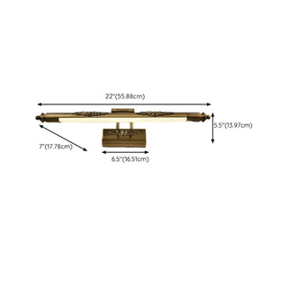 ZOWALA - Traditional Gold Arched Arm LED Vanity Light #size