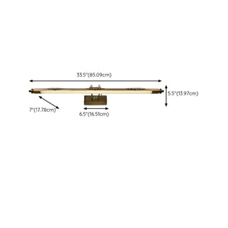 ZOWALA - Traditional Gold Arched Arm LED Vanity Light Image - 17