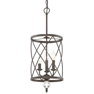 ZOWALA - Traditional Gold Cylinder Cage Chandelier Image - 3