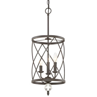ZOWALA - Traditional Gold Cylinder Cage Chandelier Image - 4