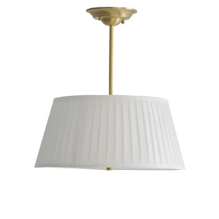 ZOWALA - White Drum Traditional Fabric Chandelier Image - 14