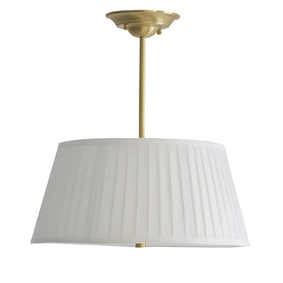 ZOWALA - White Drum Traditional Fabric Chandelier Image - 15
