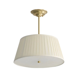 ZOWALA - White Drum Traditional Fabric Chandelier Image - 16
