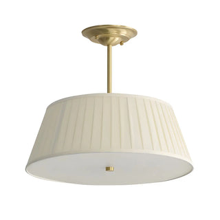 ZOWALA - White Drum Traditional Fabric Chandelier Image - 17