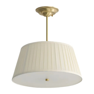 ZOWALA - White Drum Traditional Fabric Chandelier Image - 18
