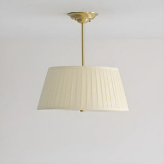 ZOWALA - White Drum Traditional Fabric Chandelier Image - 6
