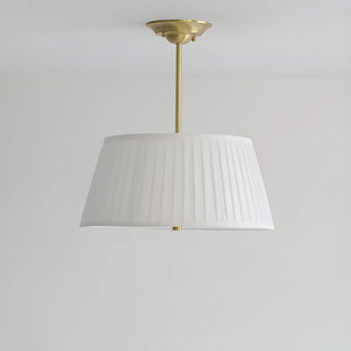 ZOWALA - White Drum Traditional Fabric Chandelier Image - 9