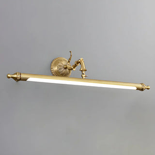Antique Gold Cylindrical Brass Bathroom Vanity Light Zawala Image - 11