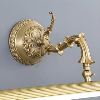 Antique Gold Cylindrical Brass Bathroom Vanity Light Zawala Image - 13