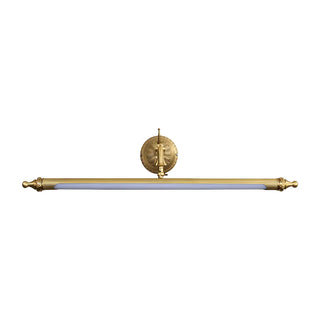 Antique Gold Cylindrical Brass Bathroom Vanity Light Zawala Image - 14