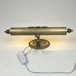 ZOWALA - Art Deco Brass Carved Adjustable LED Vanity Light Image - 6