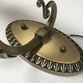 ZOWALA - Art Deco Brass Carved Adjustable LED Vanity Light Image - 7
