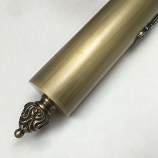 ZOWALA - Art Deco Brass Carved Adjustable LED Vanity Light Image - 8
