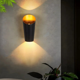Trendy Conical Aluminum LED Outdoor Wall light Black Image - 1