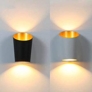 Trendy Conical Aluminum LED Outdoor Wall light Black Image - 10