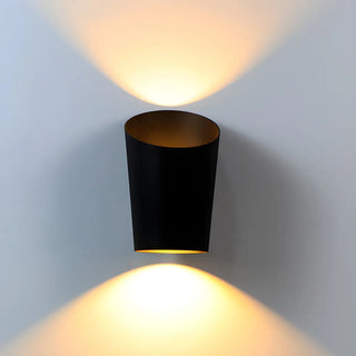 Trendy Conical Aluminum LED Outdoor Wall light Black Image - 12