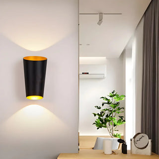 Trendy Conical Aluminum LED Outdoor Wall light Black Image - 18