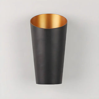 Trendy Conical Aluminum LED Outdoor Wall light Black Image - 3