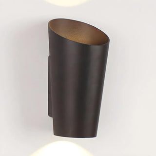 Trendy Conical Aluminum LED Outdoor Wall light Black Image - 9