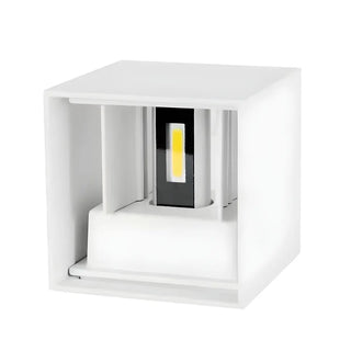 Trendy Cube Metal Wall Light Exterior Black 2 Lights Image - 10
