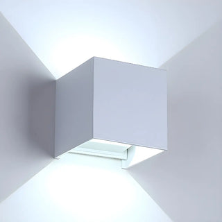 Trendy Cube Metal Wall Light Exterior Black 2 Lights Image - 14