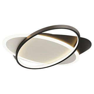 Trendy Black Triple Square LED Flush Mount Ceiling Lamp Zawala Image - 10